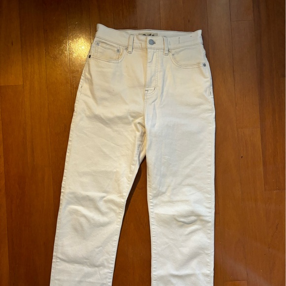 90s Straight Leg Jean - (off) white - high rise - Picture 4 of 5